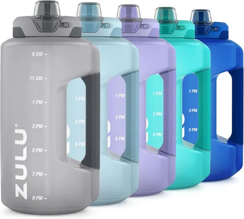 Vista 16 de Goals - Botella de agua de medio galón con pajita