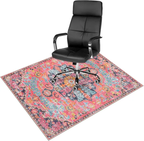 Vista 12 de Anidaroel Alfombra para Silla de Oficina para Piso de Madera Dura, Protector para Silla con Ruedas de 36"x48", Alfombra para Computadora