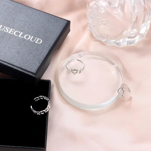 Vista 5 de MUSECLOUD Anillos de dedo del pie para mujer, plata de ley 925, anillos de cola de margarita, juego de joyas de pie de playa, anillo de nudillos