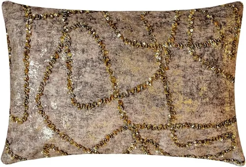 Vista 85 de The HomeCentric Fundas de almohada lumbares doradas de 12 x 14 pulgadas (11.8 x 13.8 in), de piel sintética, con diseño de animales, estilo moderno