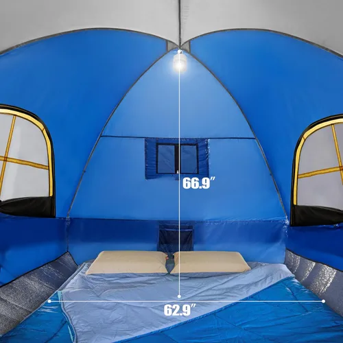 Vista 3 de GoHimal Pickup Truck Tent, Waterproof PU2000mm Double Layer for FT Truck Bed, Portable Bed Tent for Camping