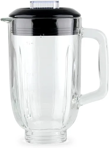 Vista 2 de Piezas de repuesto Tarro de vidrio de 5 tazas con tapa, compatible con BLACK&DECKER Licuadora de 10 velocidades BL2010BPA/BL2010BP