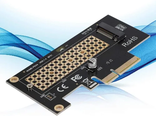 Vista 5 de SK4 PCIE 3.0 x 4 NVMe Tarjeta adaptadora para NVMe m.2 SSD PCIE x 4 x 8 x 16 ranuras