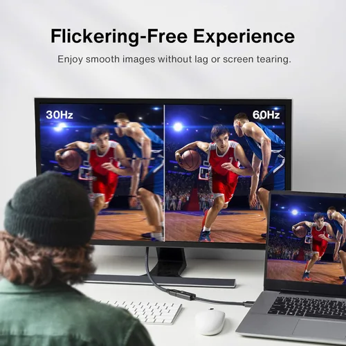 Vista 4 de IVANKY - Adaptador Active DisplayPort a HDMI 4K@60Hz, DP 1.2 Uni-Direccional a HDMI 2.0, Macho a Hembra, Adaptador Active DP a HDMI 4K 60Hz