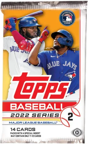 Caja de hobby 2022 Topps Serie 2 de béisbol (24 paquetes/14 tarjetas, 1 paquete plateado)