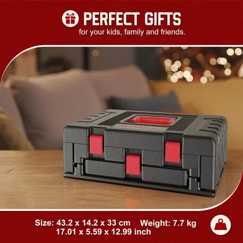 Vista 3 de Sundpey Home Tool Kit with Drawer - 379-PCs Portable Complete Household and Auto Repair Tool Set - Hand General Basic Tool Box Storage Case - Full