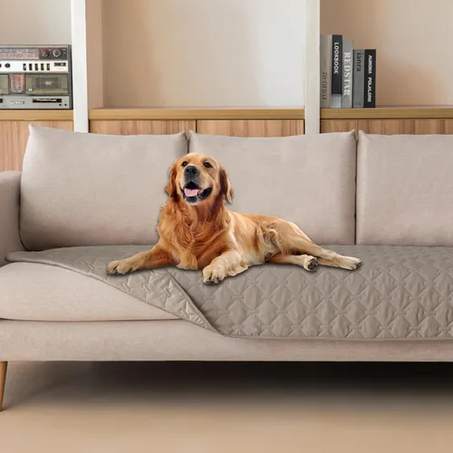 Vista 51 de gogobunny - Manta para perros y gatos 100% impermeable y de doble cara, funda suave para cama de mascotas, reversible, protege muebles, carbón