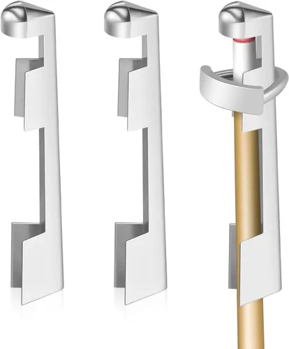 Funrous 3 Pieces Billiard Cue Clamp Pool Sticks Tip Clamp Stainless Steel Cue Stick Tip Repair Kit for Billiard Table Tips Replacement kit
