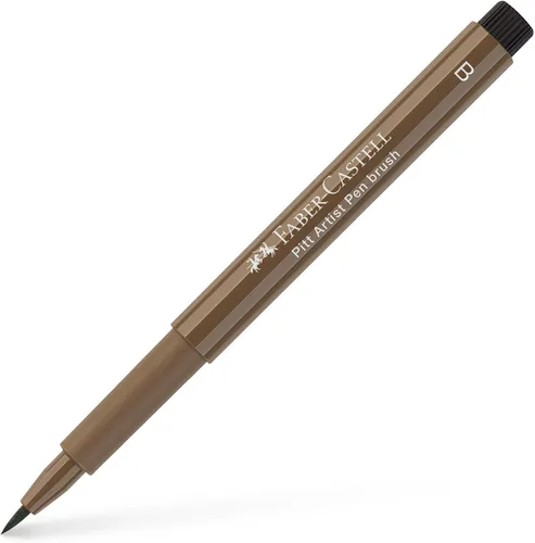 Faber-Castell Art & Graphic Pitt Artist Pen Brush India Ink Pen, Nougat, Single Pitt Pen, Para Arte, Manualidad, Dibujo, Bocetos, Hogar, Escuela