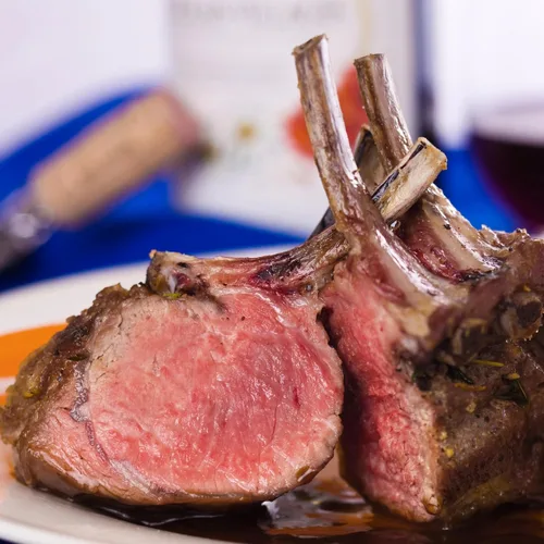 Today Gourmet Foods of NC -Estante de cordero elevado para pastos de Nueva Zelanda (16-18oz-2 estanterías)