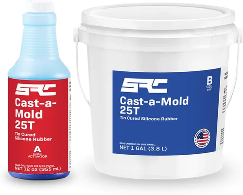 Specialty Resin & Chemical Cast-A-Mold 25T RTV (1 galón) | Kit de fabricación de moldes de silicona líquida de 2 partes | Compuesto de moldeo de