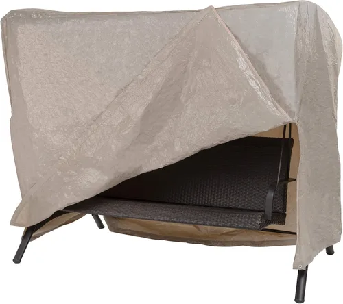Vista 17 de MODERN LEISURE Funda para silla de patio, 27 pulgadas de largo x 34 pulgadas de ancho x 31 pulgadas de alto, beige
