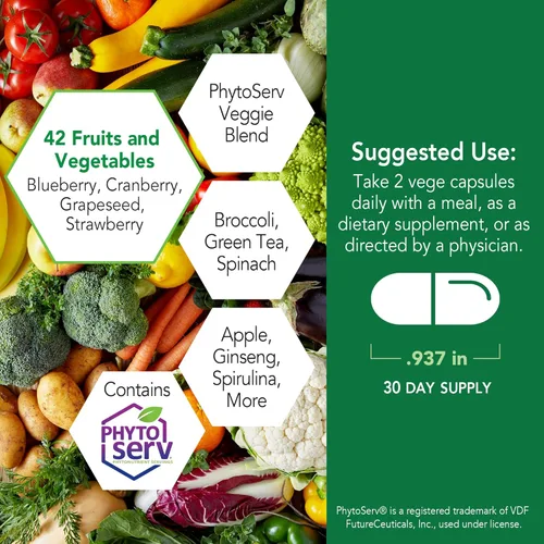 Vista 4 de Botanic Choice Mezcla de mega frutas y verduras (60 cápsulas) + Complejo de próstata 9 (30 cápsulas blandas) – Suplemento de equilibrio energético