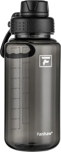 Vista 15 de Fanhaw Botella de agua transparente de 32 onzas con tapa de boquilla de flujo rápido, Tritan sin BPA, boca ancha, a prueba de fugas, botella