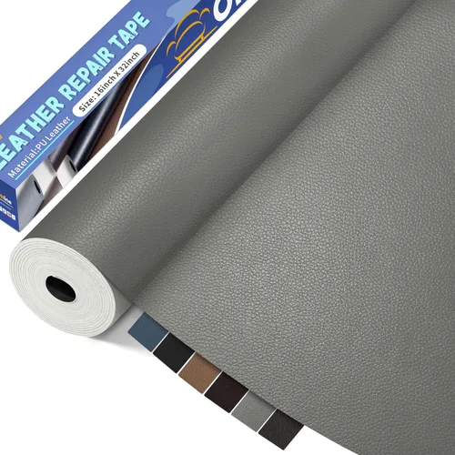 Vista 13 de ONine - Parche para reparación de cuero, autoadhesivo, diferentes colores, de 8 x 11 pulgadas para desprender y pegar, se adhiere a sofás, asientos