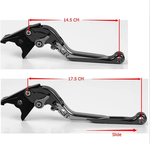 Vista 5 de Palancas Embrague Freno para Ducati 821 Monster 2014-2017 (Verde Rojo)