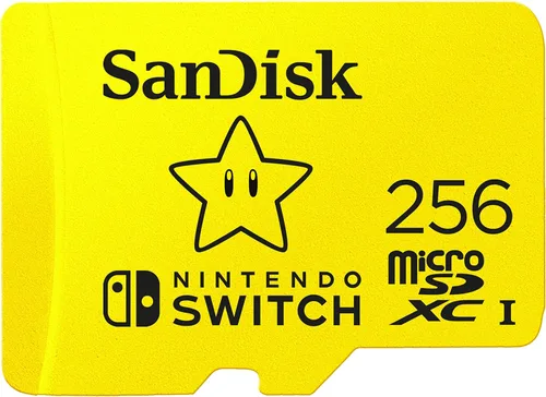 Vista 2 de SanDisk Tarjeta microSDXC de 256 GB, licencia para Nintendo-Switch - SDSQXAO-256G-GNCZN y tarjeta microSDXC de 128 GB, licencia para Nintendo-Switch