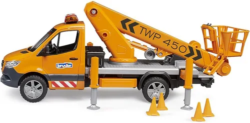 Vista 7 de Bruder 02679 MB Sprinter camión de servicio/grúa, cesta hombre w L/S módulo