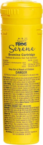 Cartucho de bromo de repuesto FROG Serene para uso con sistema de sanitización flotante FROG Serene de jacuzzi - Precargado para un mantenimiento