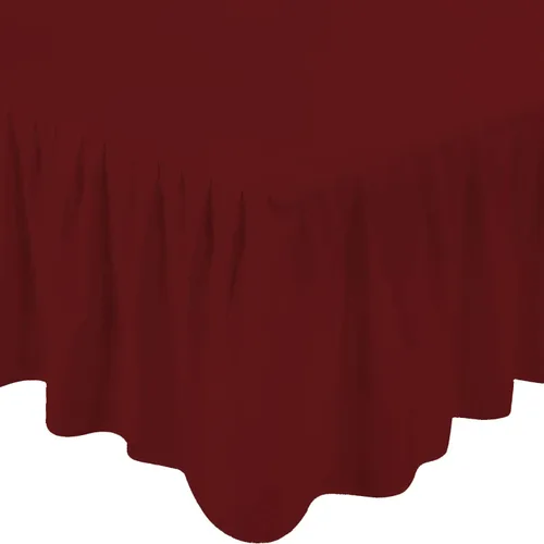 Vista 6 de 1Pc Ruffled Bed Skirt Twin Size Black Color 14 Inch Drop 600 Thread Count Dust Ruffle with Platform, Wrinkle and Fade Resistant