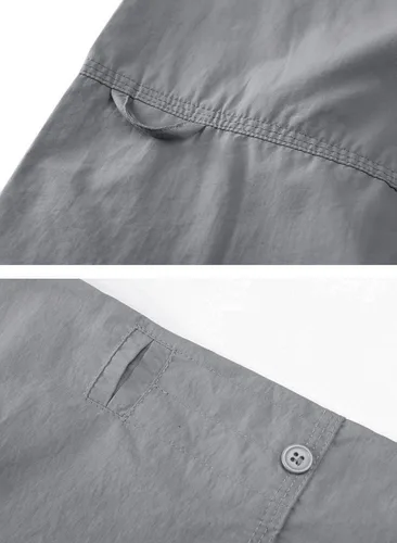 Vista 5 de TACVASEN Camisas de manga larga de secado rápido para hombre, transpirables, ligeras, protección solar, senderismo, pesca