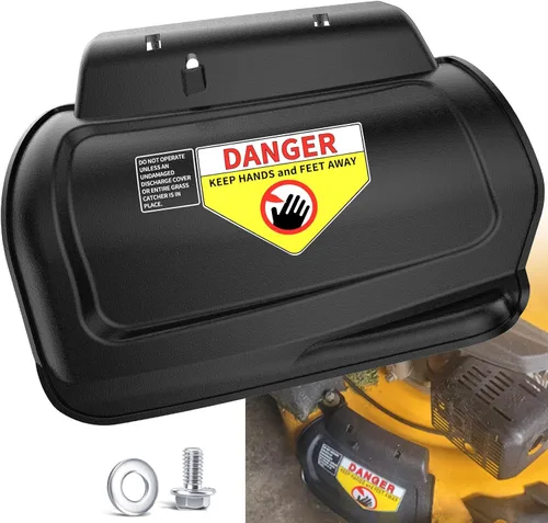 987-02516A Tapón de mantillo con bisagras, compatible con MTD, Troy Bilt, Craftsman, Cub Cadet, se adapta a cortacésped Murray de 21 pulgadas y más,