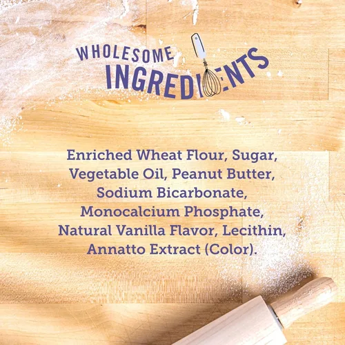 Vista 6 de Three Dog Bakery Lick'n Crunch! Galletas de sandwich para perros de Golden y mantequilla de maní - Golosinas para perros crujientes con sabor a