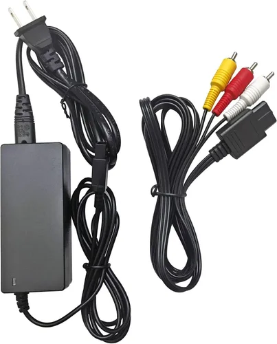 Vista 2 de AreMe AC Power Supply Adapter, AV Composite Cable for Gamecube NGC System