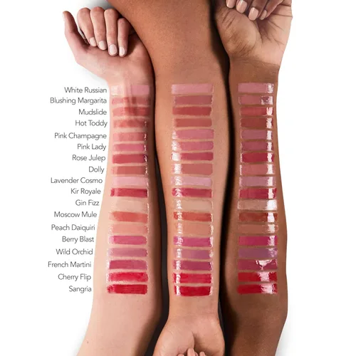 Vista 2 de BUXOM Crema de labios voluminosa, brillo hidratante con péptidos y ácido hialurónico, fórmula teñida de alto brillo para labios más completos
