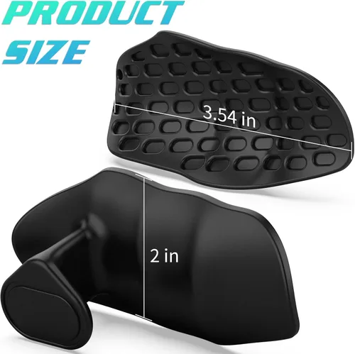 Vista 6 de Anti-Slip Workout Grips, Ergonomics Rubber Gym Grips, Weight Lifting Grips for Hand Protection, Workout Gym Gloves for Men and Women Deadlift