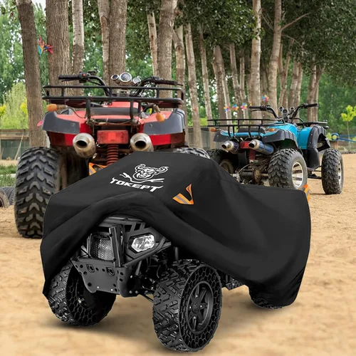 Vista 7 de Funda para ATV, funda impermeable resistente para 4 ruedas, funda para quad, protección para todo tipo de clima, resistente a la UV, protección al
