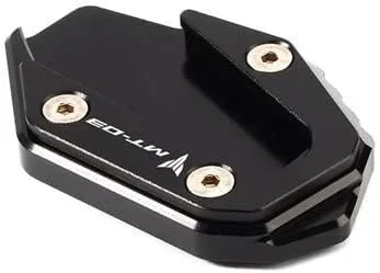 for Yamaha R3 YZF-R3 2017-2020 MT-03 MT-25 MT03 MT25 Kickstand Motorcycle Aluminum Side Stand Enlarger Extension Pad (Color : MT03 Black)
