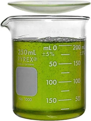 Vista 2 de Pyrex Corning Beaker - Vaso de precipitados, de forma baja, graduado, 8.5 fl oz (paquete de 3 estanterías)