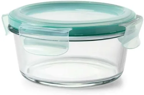 Vista 8 de OXO Good Grips 1 Taza Smart Seal Recipiente hermético de vidrio para alimentos, redondo