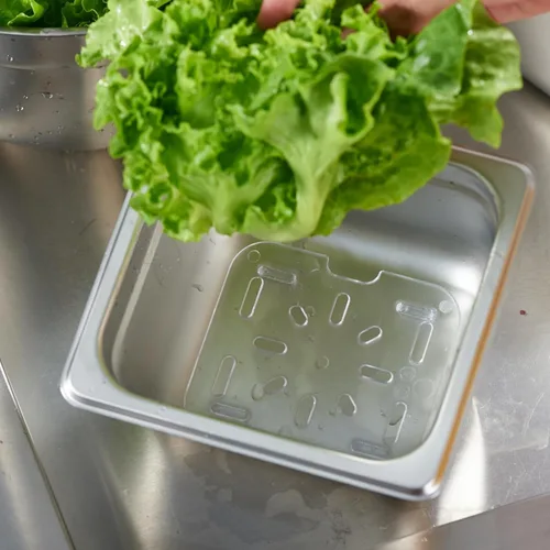 Vista 7 de CURTA Recipiente para servir condimentos refrigerados con hielo (6 bandejas), certificado NSF, 2 tipos de tapas, bandeja de drenaje, juego