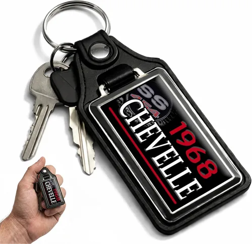 Vista 56 de Brotherhood Car Key Chain for Chevelle - Classic Models Keychain for Men and Women Gift Key Ring
