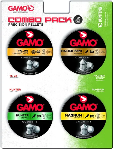 Vista 2 de Gamo Paquete de pellets de rifle de aire y cargador (calibre .22)