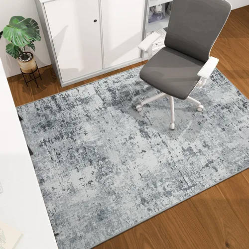 Vista 68 de Tapete para silla de oficina para suelo de madera dura, 48"x36" tapete protector de escritorio de computadora de fácil deslizamiento para silla