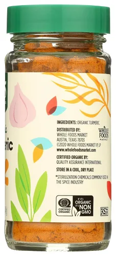 Vista 5 de 365 by Whole Foods Market, Organic Turmeric, 1.41 oz