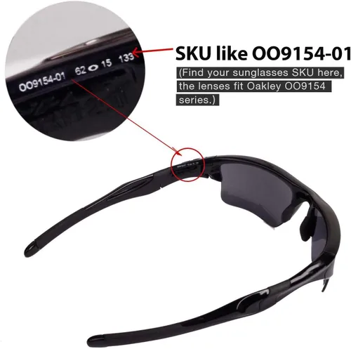 Vista 4 de Walleva Replacement Lenses for Oakley Half Jacket 2.0 XL - Multiple Options Available