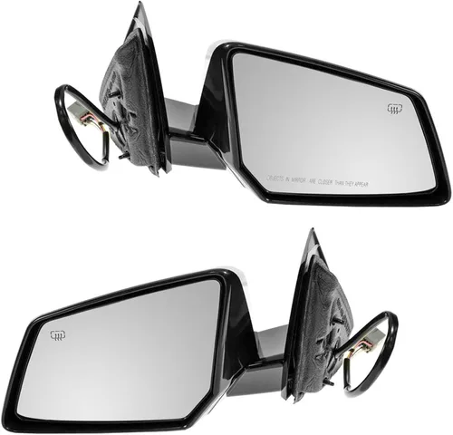 Vista 25 de TRQ Conjunto de 2 piezas de espejo lateral para conductor y pasajero, ajuste eléctrico, sin calefacción, sin memoria, color negro, compatible