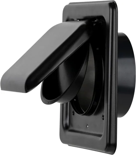 Vista 23 de NO-PEST VENT – Cubierta de ventilación exterior para secadora o extractor de baño, doble puerta, 4 pulgadas, tubo de 12 pulgadas, fabricada en EE.