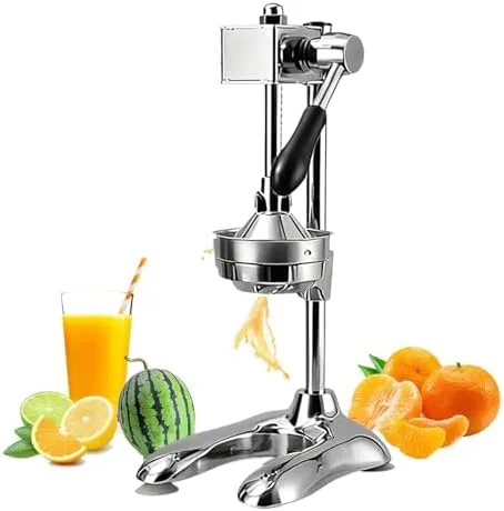 Vista 11 de Professional Stainless Steel Citrus Juicer, Manual Hand Press Fruit Juicer for Orange, Lemon, Lime, Pomegranate - Durable, Nutrient-Retaining