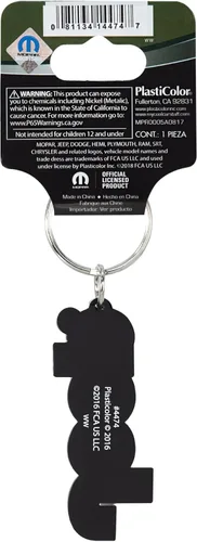 Vista 3 de Plasticolor 004474R01 Llavero de goma compatible con Jeep, Negro