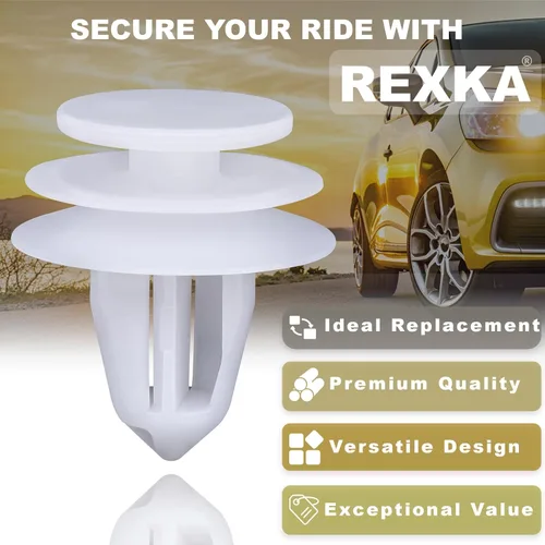 Vista 4 de Rexka 10 piezas de clip de retención para panel de moldura de puerta compatible con Nissan Infiniti 01553-30001 Altima Armada Cube GT-R Maxima