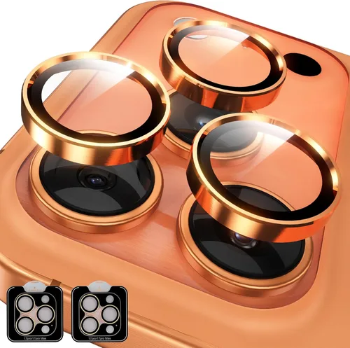 Vista 10 de YWXTW Protector de lente de cámara para iPhone 17 Pro/iPhone 17 Pro Max, [bandeja de instalación de 1 paso] Protector de pantalla de vidrio