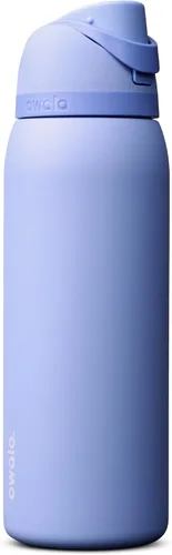 Vista 58 de Owala FreeSip - Botella de agua de acero inoxidable de 24 onzas, pistas de esquí de los años 80