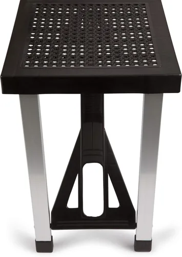 Vista 9 de PICNIC TIME Mesa de picnic plegable, mesa de camping, mesa al aire libre con agujero para paraguas with Umbrella Hole