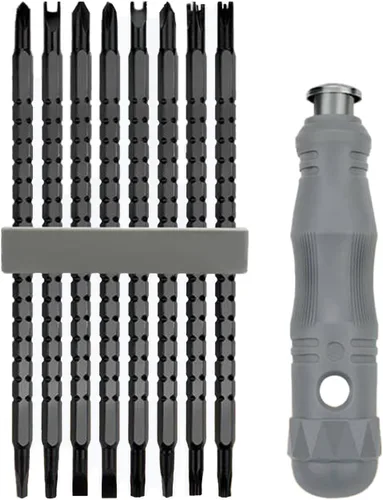 Juego de destornilladores magnéticos multibroca 17 en 1, todo en uno, destornillador multiusos portátil, herramienta de destornillador ajustable,