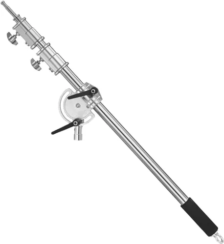 Vista 9 de Brazo de extensión resistente para soporte en C de fotografía y soporte de luz, brazo de sujeción ajustable de 1.1-2.5 metros con barra transversal